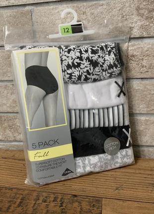 Комплект трусиков 5 шт matalan р. 12/40/l
