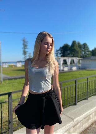 Корсетный топ с блестками