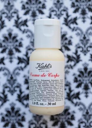 Kiehl's питательный увлажняющий крем для тела kiehls creme de corps kiehl's body moisturizer 30 мл
