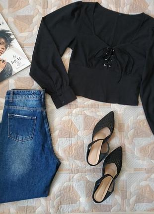 Блуза женская со шнуровкой от fb sister