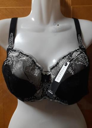 Новый роскошный мягкий бюстгалтер р.36 e 80 e от fantasie, косточки, просвечивает
