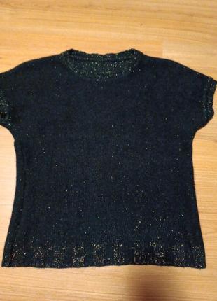 Кофточка женская ангора с люрексом италия.кофта женская праздничная