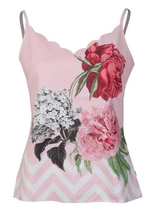 Розовый топ на бретелях ted baker