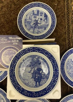 Винтажная фарфоровая тарелка, швеция