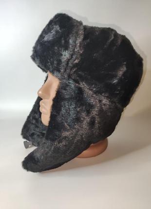 ❄️❄️🔥 плюшева шапочка вушанка 🔥❄️❄️