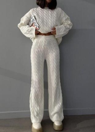 Вязаный костюм италия оверсайз