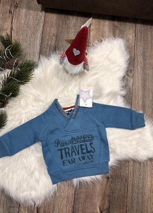 Кофта на флисе на 3 месяцев новая 62 размер