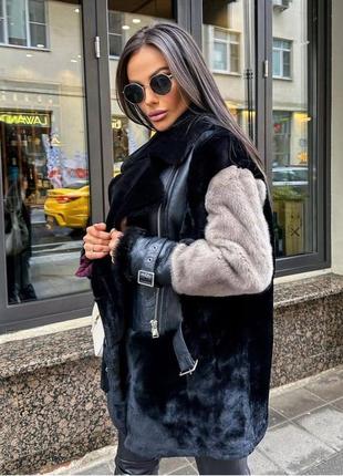 Женская шубка-дубленка