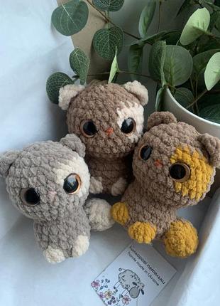 Котик плюшевий хендмейд