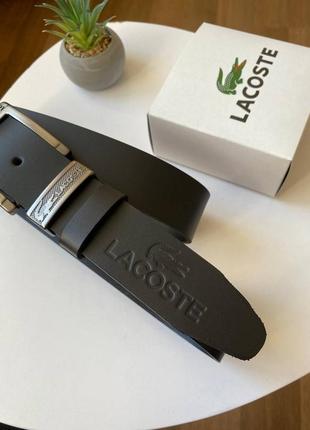 Мужской, кожаный ремень lacoste