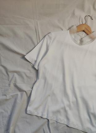 Кольорова футболка з шовковим горлом fabiana filippi