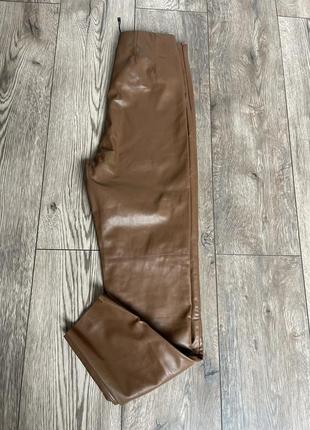 Кожаные лосины, леггинсы zara