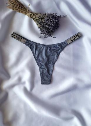 Трусики стринги черные vs victoria's secret