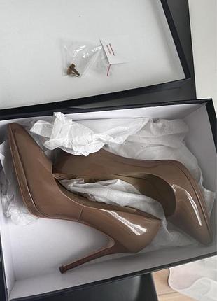 Кожаные туфли braska бежевые