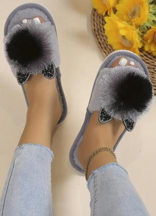 Теплые зимние домашние комнатные тапочки тапочки тапочки стелька 26/26,5