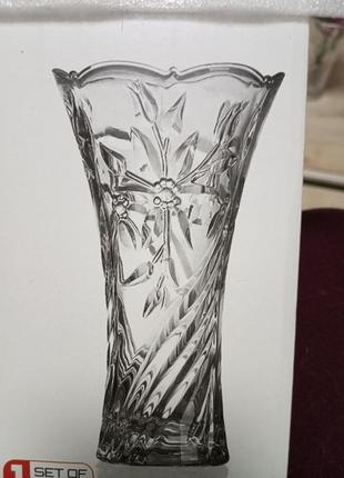 Скляна прозора ваза 23,5