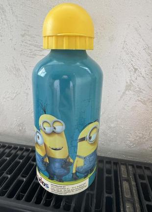 Бутылка алюминиевая для воды minions despicable ме 500 мл бирюзовая