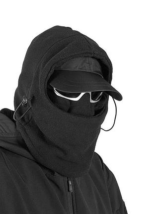Чорна флісова балаклава ninja