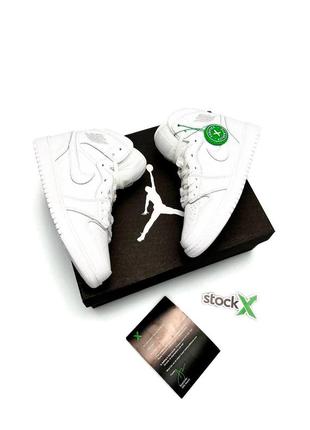 Женские кроссовки nike air jordan 1 high all white