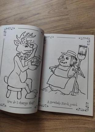 Дитяча новорічна сніговик розмальовка activity book usa ,на англійській мові,цікава класна