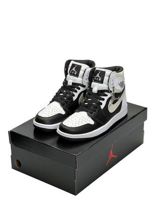 Женские кроссовки Nike Air Jordan 1 Retro Mid UNC 27.5cm 1 high black white grey”4 фото