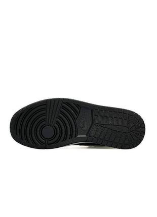 Женские кроссовки Nike Air Jordan 1 Retro Mid UNC 27.5cm 1 high black white grey”5 фото