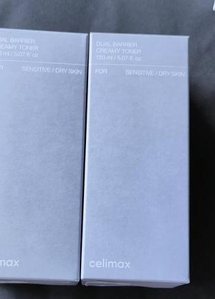 Celimax dual barrier creamy toner