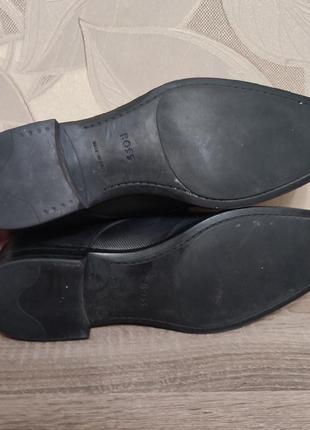 Мужские кожаные туфли, дерби boss size 8.54 фото