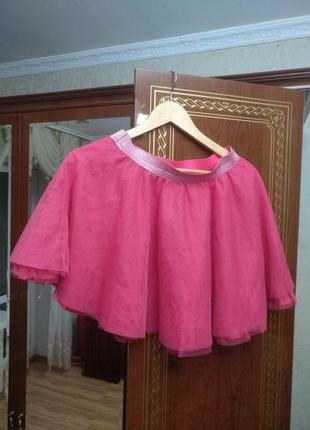 Секси юбочка пышная фатин фуксия xl xxl