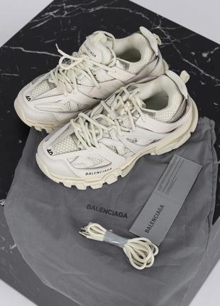 Женские кроссовки balen*iaga track 3.0 light beige premium