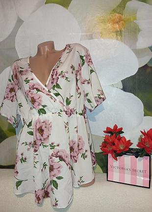 Квіткова блуза банального розміру від бренда shein