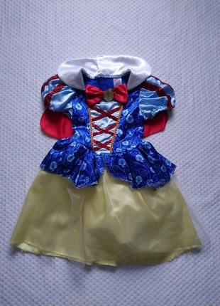 Карнавальна сукня білосніжка з накидкою 3-5 років