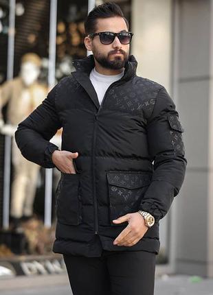 Чорна зимова куртка 🔥🔥🔥