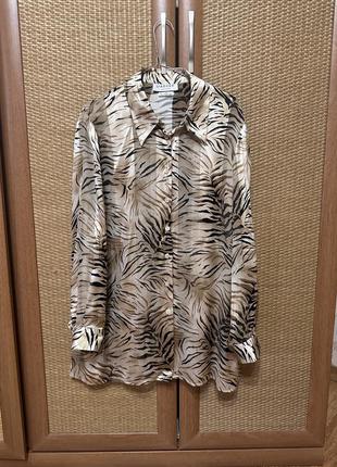 Шовкова сорочка оверсайз