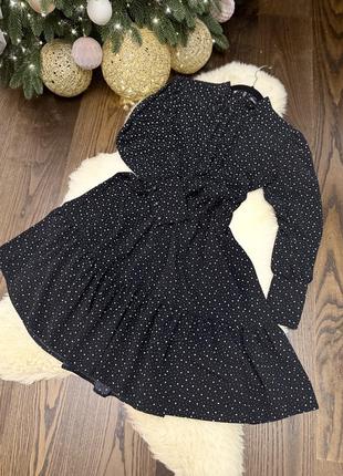 Коротка сукня в горошок