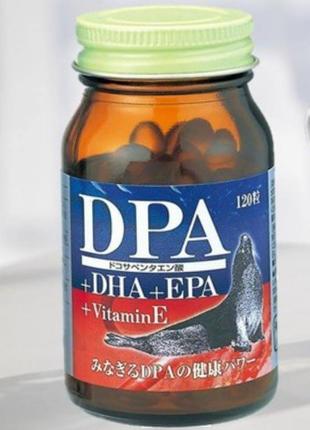 Dpa + dha + epa omega-3 из жира гренландского тюрьма 120 капсул, япония