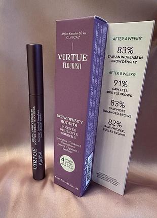 Сироватка для брів virtue flourish brow density booster