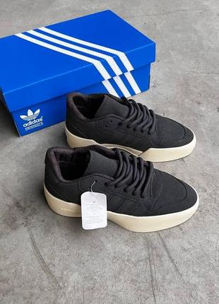 Кроссовки adidas forum low 86 x essential fear of god core black