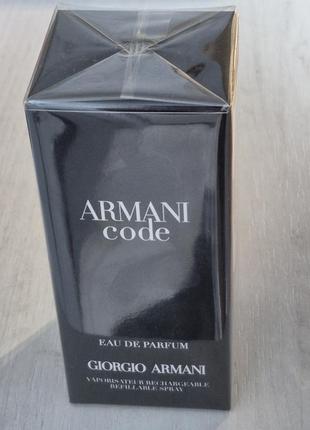 Парфюмированная вода для мужчин giorgio armani armani code eau de parfum.