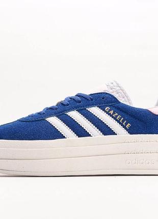 Кросівки adidas gazelle platform blue