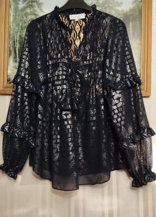 Яркая вечерняя брендовая блуза