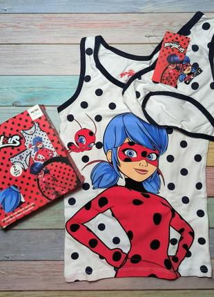 Комплект трусики маєчка леді баг miraculous