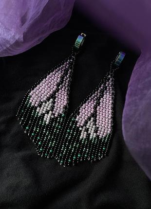 Сережки з бісеру  трансформери