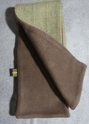 Шарф очень теплый двусторонний твидовый на флисе tweedmill крупнобритания 176 х 17 см