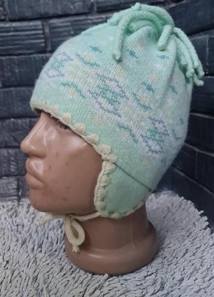 Зимова шапка ferz альпака 10% вовна 40% акрил 50% 29375