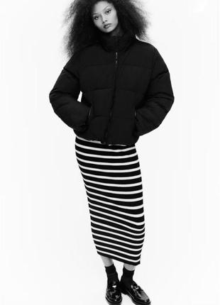 Куртка дутик пуффер h&m s