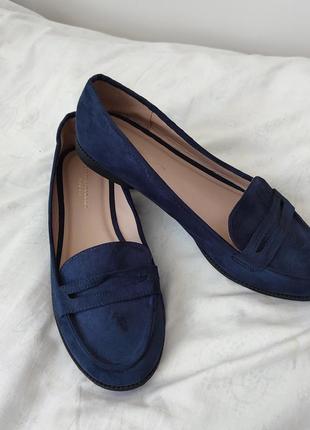 Супер туфли лоферы балетки большого размера dorothy perkins