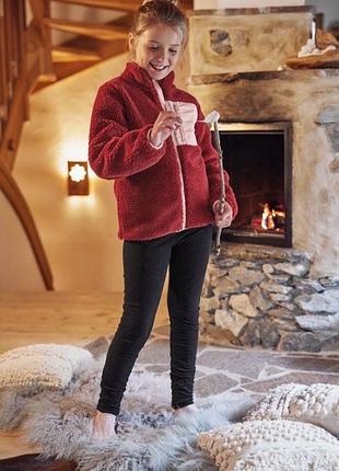 Теплая флиска тедди, шерпа для девочки