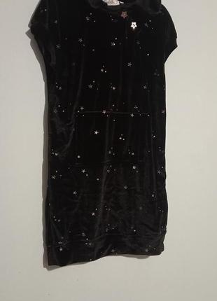 Туніка новорічна ,чорна в зірочки