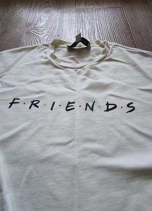 Кофта з написом friends р.s stradivarius 2